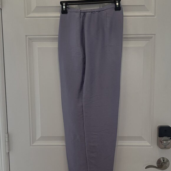 NEW Purple 100% Silk Pants by Valerie Stevens - Picture 1 of 4